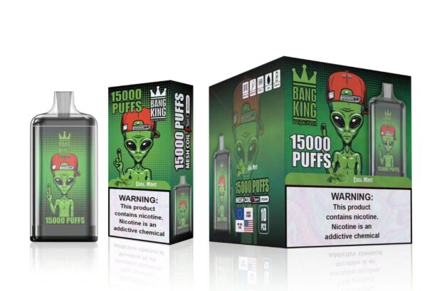 Bang King 15000 Puffs 0% 2% 3% 5% Nicotine Rechargeable Disposable Vape Wholesale - BookVape - 6