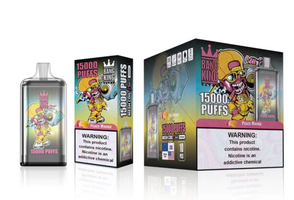 Bang King 15000 Puffs 0% 2% 3% 5% Nicotine Rechargeable Disposable Vape Wholesale - BookVape - 13
