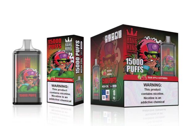 Bang King 15000 Puffs 0% 2% 3% 5% Nicotine Rechargeable Disposable Vape Wholesale - BookVape - 16