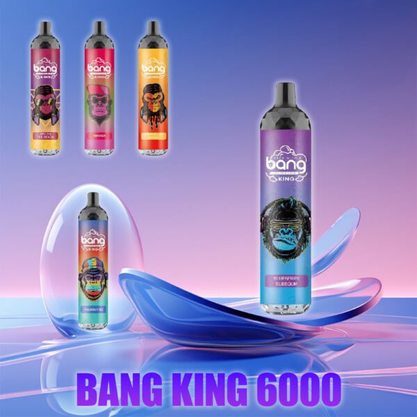 Bang King 6000 Puffs 0% 2% 3% 5% Nicotine Disposable Pod vape Wholesale - BookVape - 1