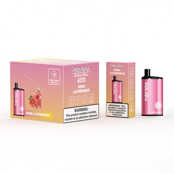 DOLODA Extra Box 6000 Puffar 2% 5% Nikotin uppladdningsbar disponibel vape grossist - BookVape - 5