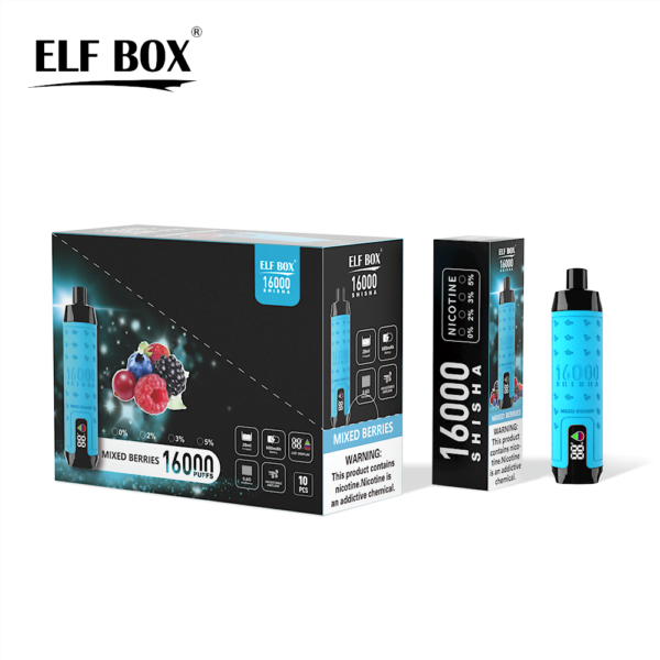 ELF BOX SHISHA 16000 Puffs 0%/2%/3%/5% Vape desechable recargable con nicotina al por mayor - BookVape - 7
