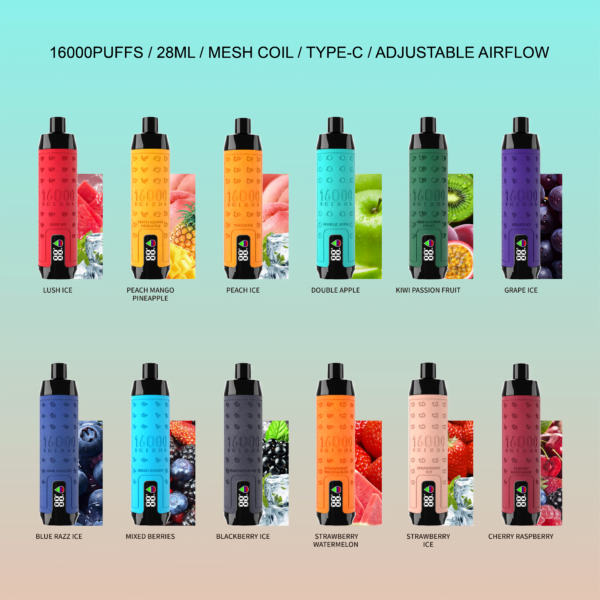 ELF BOX SHISHA 16000 Puffs 0%/2%/3%/5% Vape desechable recargable con nicotina al por mayor - BookVape - 2
