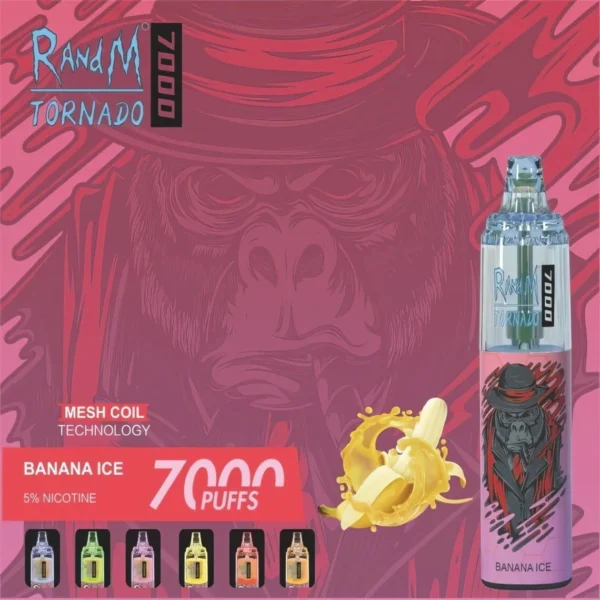 RandM Tornado 7000 Puffs 0% 2% 3% 5% Nicotine Disposable Vape Wholesale - BookVape - 6