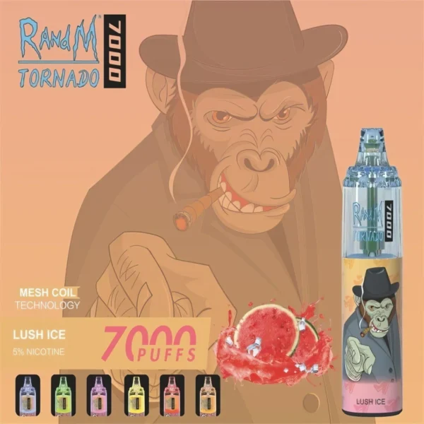 RandM Tornado 7000 Puffs 0% 2% 3% 5% Nicotine Disposable Vape Wholesale - BookVape - 5