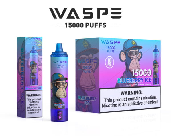 WASPE 15000 PUFFS 0% 2% 3% 5% Nikotin engangsvape Engros - BookVape - 8