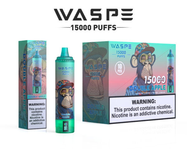 WASPE 15000 PUFFS 0% 2% 3% 5% Nikotin engangsvape Engros - BookVape - 4