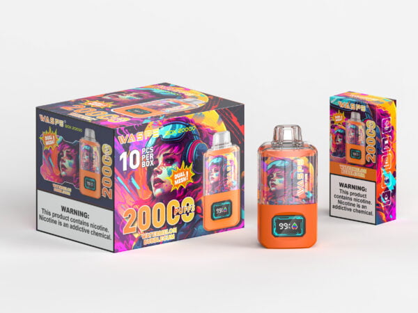 WASPE 20000 PUFFS Dual Mesh Box 0% 2% 3% 5% Nikotin eldobható Vape nagykereskedés - BookVape - 14