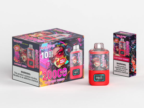 WASPE 20000 PUFFS Dual Mesh Box 0% 2% 3% 5% Nikotin eldobható Vape nagykereskedés - BookVape - 5