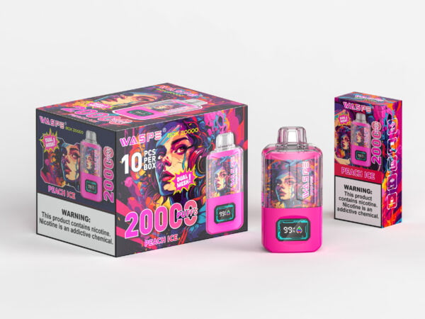 WASPE 20000 PUFFS Dual Mesh Box 0% 2% 3% 5% Nikotin eldobható Vape nagykereskedés - BookVape - 11