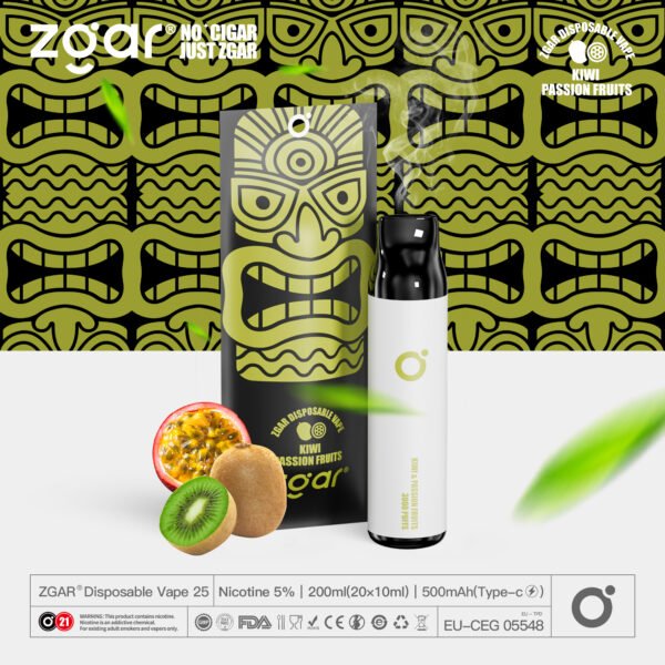 ZGAR ZG25 3000 Puffs 5% Nikotin Genopladelig Engangs Pod Engros - BookVape - 11