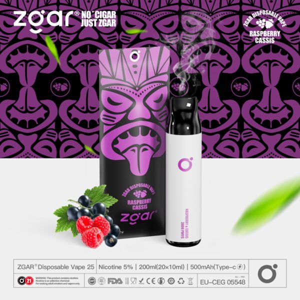 ZGAR ZG25 3000 Puffs 5% Nikotin Genopladelig Engangs Pod Engros - BookVape - 4
