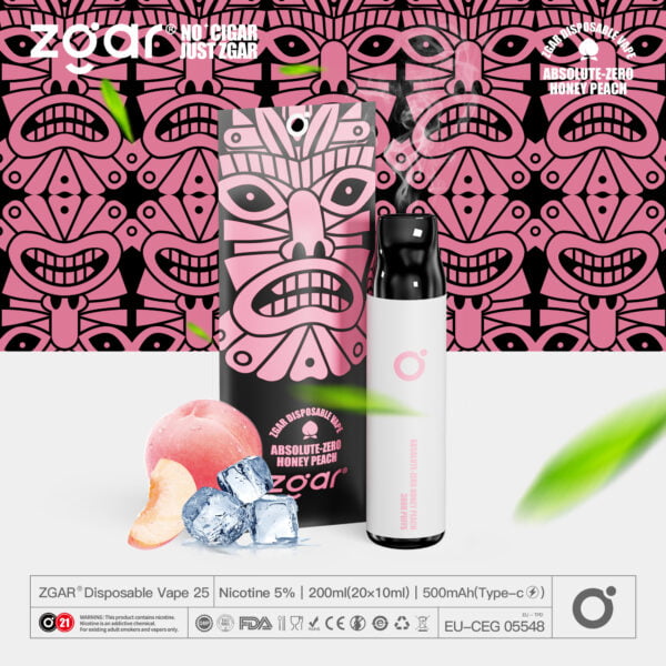 ZGAR ZG25 3000 Puffs 5% Nikotin Genopladelig Engangs Pod Engros - BookVape - 21
