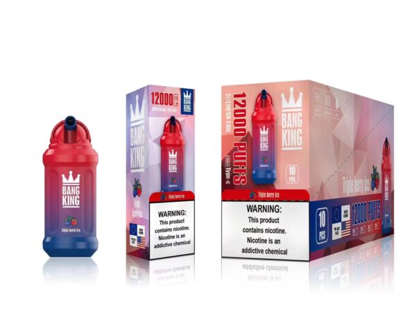 Bang King 12000 Puffs 0% 2% 3% 5% Nicotine Rechargeable Disposable Vape Wholesale - BookVape - 21