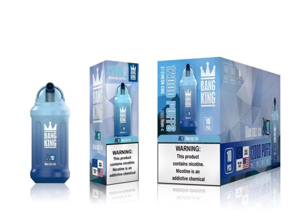 Bang King 12000 Puffs 0% 2% 3% 5% Nicotine Rechargeable Disposable Vape Wholesale - BookVape - 4