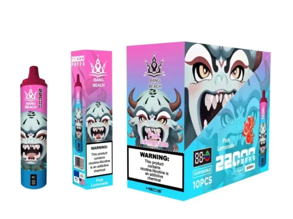 Bang Beach 22000 Puffs 0% 2% 3% 5% Faible teneur en nicotine rechargeable en vrac Acheter un stylo vape jetable en gros - BookVape - 6