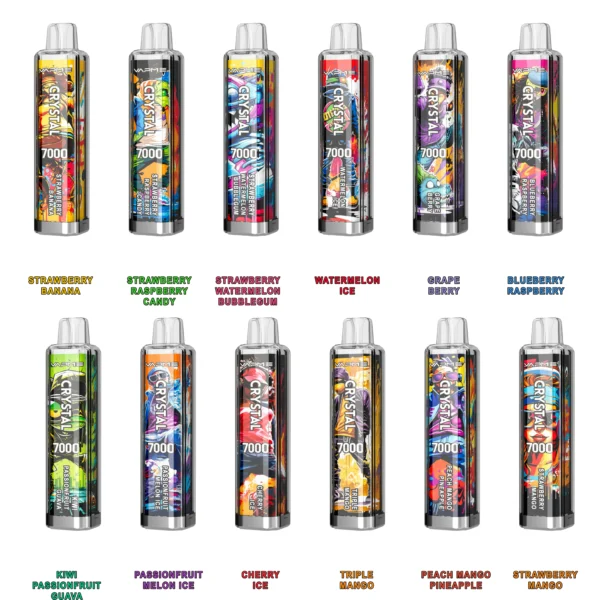 Vapme Crystal 7000 Puffs 2% 5% Nikotynowe Akumulatory Jednorazowe Vape Luzem kup hurtowo - BookVape - 10