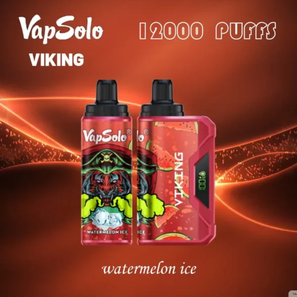 VapSolo Viking 12000 Puffs 2% 5% Caneta Vapes Descartável Recarregável com Baixo Nicotina em Massa Compre no Atacado - BookVape - 3