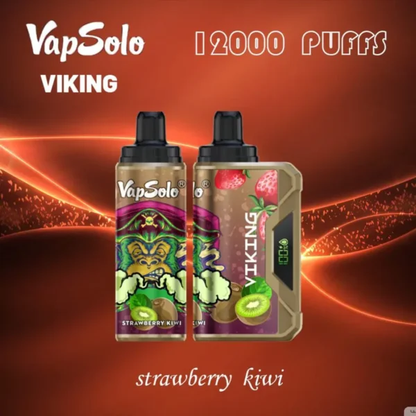 VapSolo Viking 12000 Puffs 2% 5% Caneta Vapes Descartável Recarregável com Baixo Nicotina em Massa Compre no Atacado - BookVape - 5