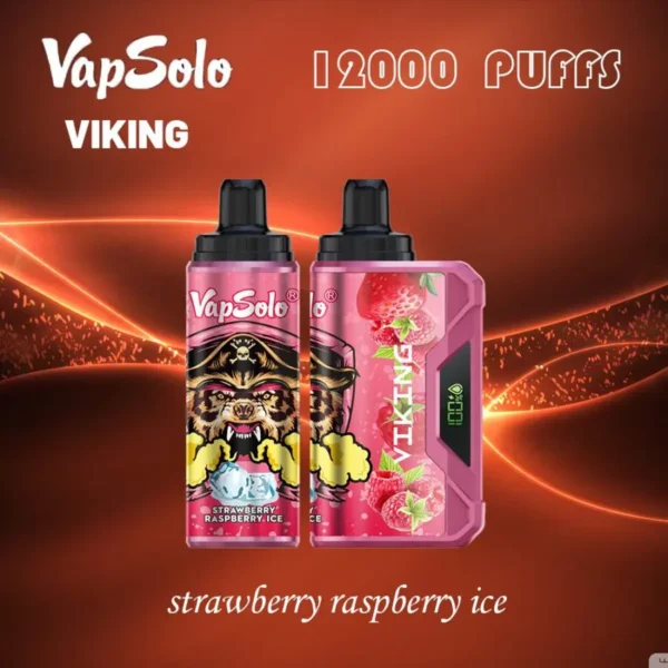 VapSolo Viking 12000 Puffs 2% 5% Caneta Vapes Descartável Recarregável com Baixo Nicotina em Massa Compre no Atacado - BookVape - 6