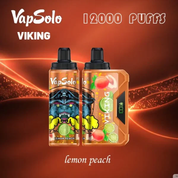 VapSolo Viking 12000 Puffs 2% 5% Caneta Vapes Descartável Recarregável com Baixo Nicotina em Massa Compre no Atacado - BookVape - 7