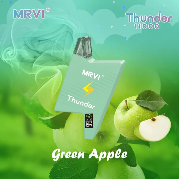 MRVI Thunder 11000 Puffs digitális képernyő 2% 3% 5% Alacsony nikotin tartalmú újratölthető eldobható Vapes toll Tömeges vásárlás - BookVape - 11