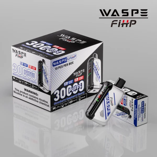 WASPE FIHP 30000 Puffs Dual Mesh 0% 2% 5% LED Display Lav Nikotin Genopladelig Engangs Vapes Pen Bulk Køb Engros - BookVape - 15