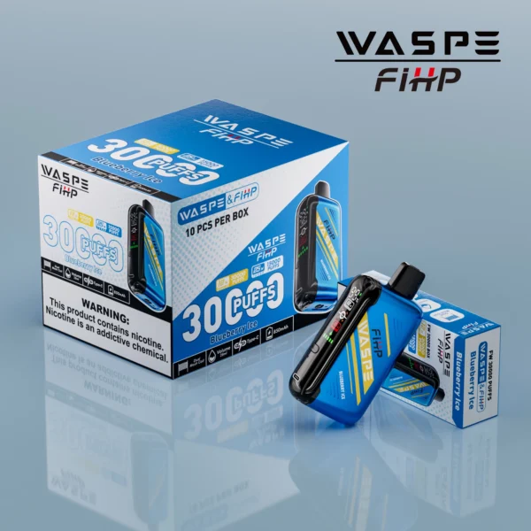 WASPE FIHP 30000 Puffs Dual Mesh 0% 2% 5% LED Display Lav Nikotin Genopladelig Engangs Vapes Pen Bulk Køb Engros - BookVape - 7