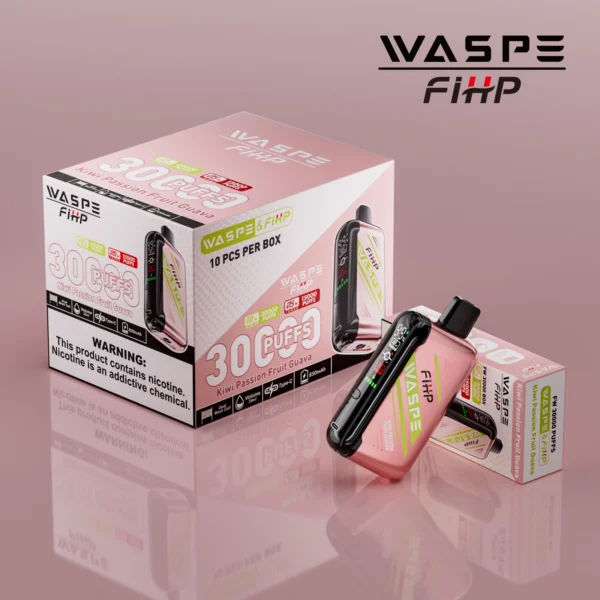 WASPE FIHP 30000 Puffs Dual Mesh 0% 2% 5% LED Display Lav Nikotin Genopladelig Engangs Vapes Pen Bulk Køb Engros - BookVape - 5