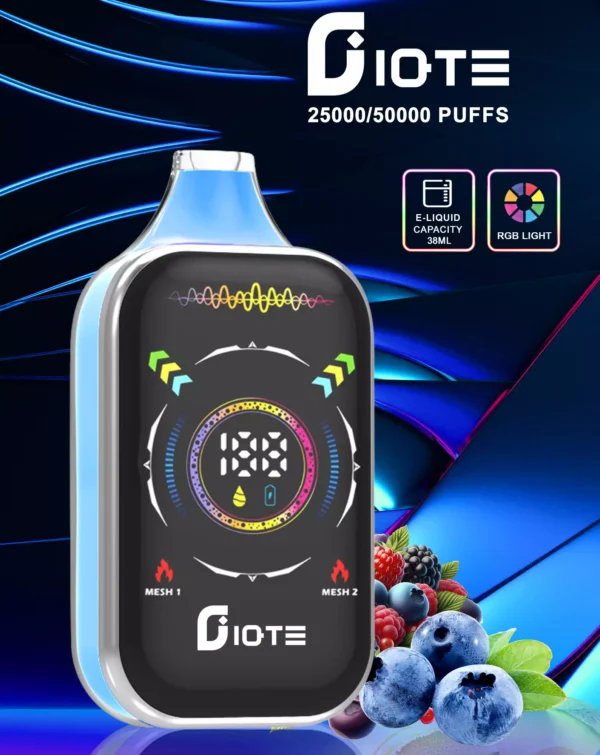 IQTE 50000 Puffs Dual Mesh RGB Full Screen 0% 2% 5% Low Nicotine Rechargeable Disposable Vapes Pen Bulk Buy Wholesale - BookVape - 7
